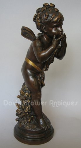 French bronze by Auguste Moreau entitled The Kiss