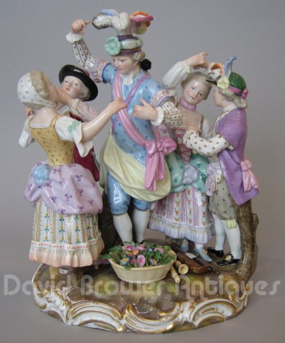 Meissen group of the dance lesson