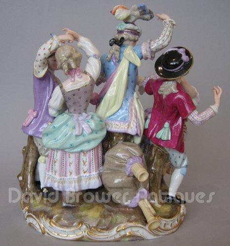 Meissen group of the dance lesson
