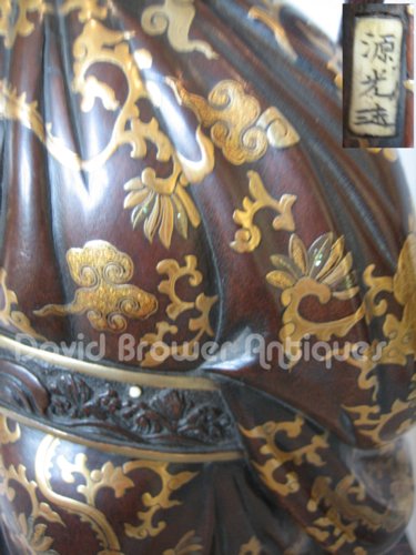 A very fine wood and lacquered figure